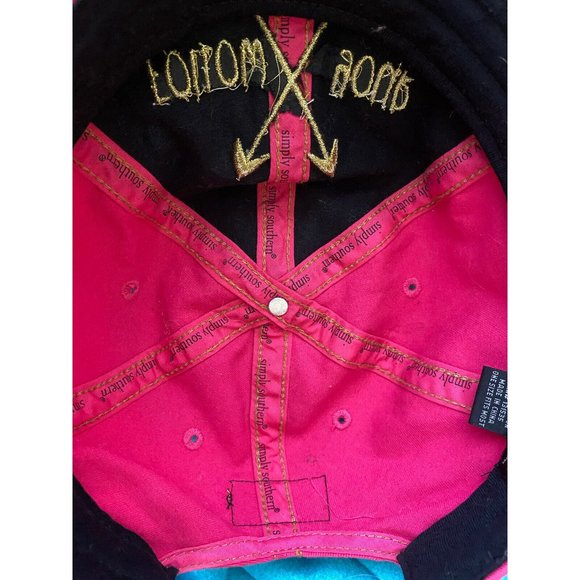 Simply Southern Follow Your Pink Cotton Women's Adjustable Cap Hat Outdoors EUC - Picture 6 of 12